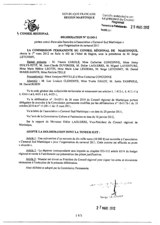 Recueil des actes administratifs mars 2012