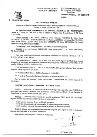 Recueil des actes administratifs mars 2012