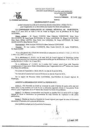 Recueil des actes administratifs mars 2012