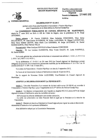 Recueil des actes administratifs mars 2012