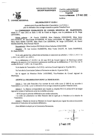 Recueil des actes administratifs mars 2012