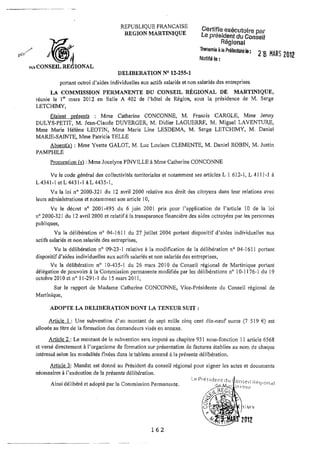 Recueil des actes administratifs mars 2012