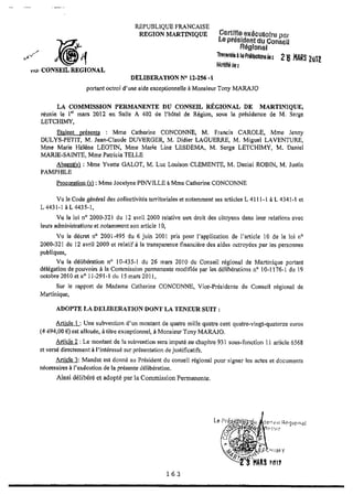 Recueil des actes administratifs mars 2012