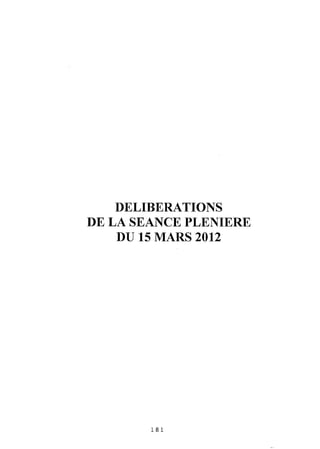 Recueil des actes administratifs mars 2012