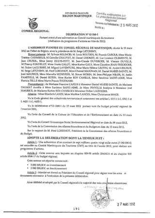 Recueil des actes administratifs mars 2012