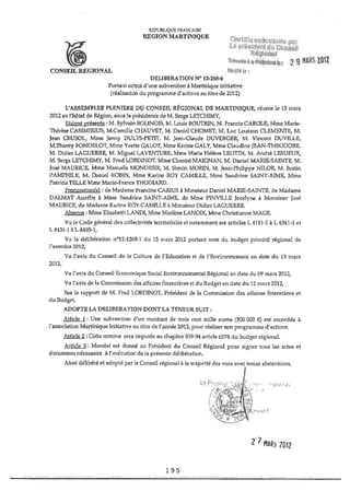 Recueil des actes administratifs mars 2012