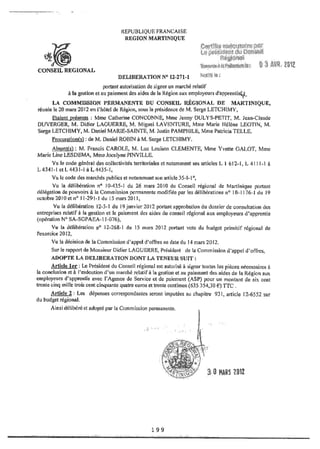 Recueil des actes administratifs mars 2012