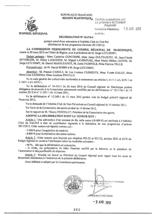 Recueil des actes administratifs mars 2012