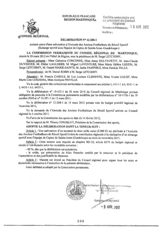 Recueil des actes administratifs mars 2012