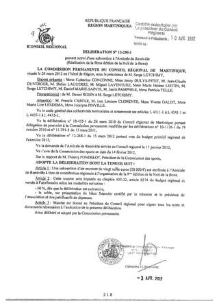 Recueil des actes administratifs mars 2012