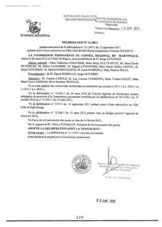 Recueil des actes administratifs mars 2012