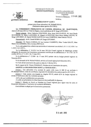 Recueil des actes administratifs mars 2012