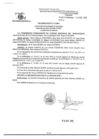 Recueil des actes administratifs mars 2012