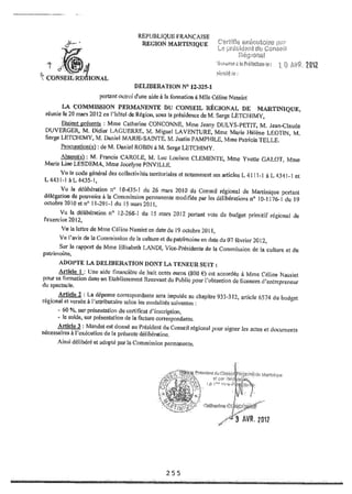 Recueil des actes administratifs mars 2012