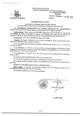 Recueil des actes administratifs mars 2012