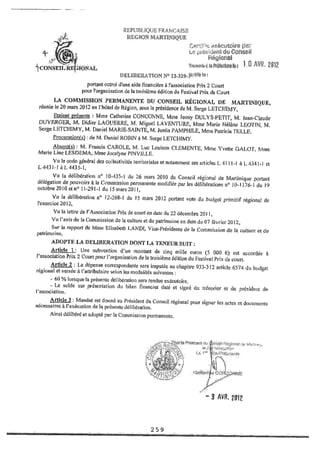 Recueil des actes administratifs mars 2012