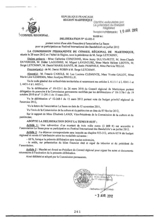 Recueil des actes administratifs mars 2012