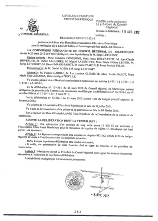 Recueil des actes administratifs mars 2012