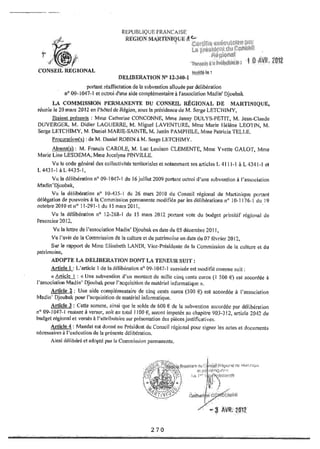 Recueil des actes administratifs mars 2012