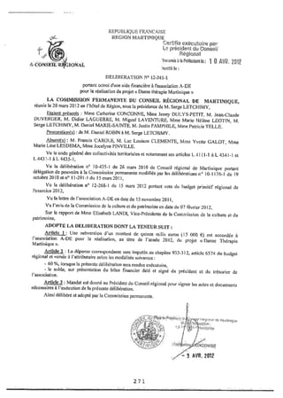 Recueil des actes administratifs mars 2012