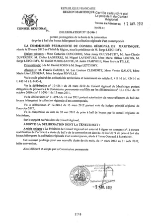 Recueil des actes administratifs mars 2012