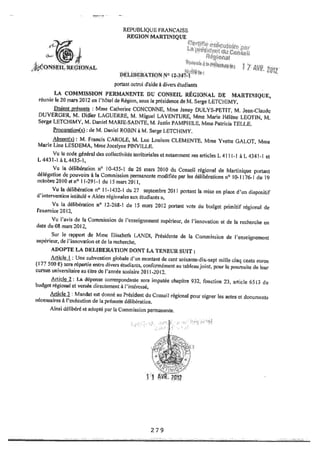 Recueil des actes administratifs mars 2012