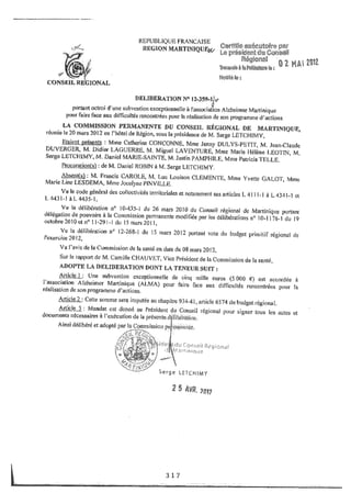 Recueil des actes administratifs mars 2012