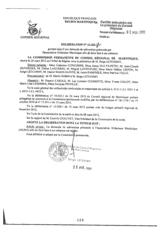 Recueil des actes administratifs mars 2012