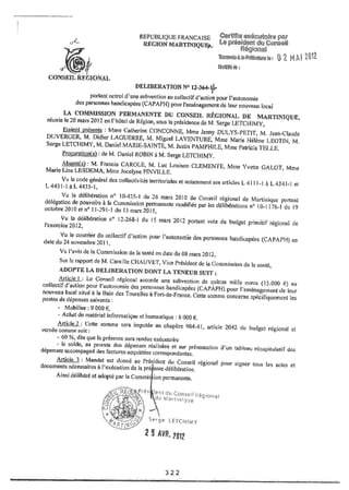 Recueil des actes administratifs mars 2012