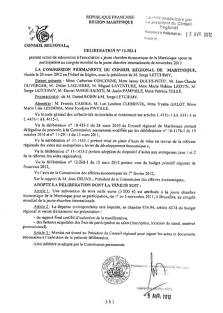 Recueil des actes administratifs mars 2012