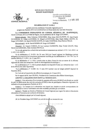 Recueil des actes administratifs mars 2012