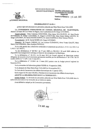 Recueil des actes administratifs mars 2012