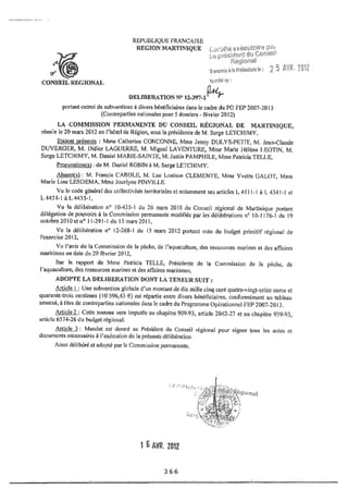 Recueil des actes administratifs mars 2012