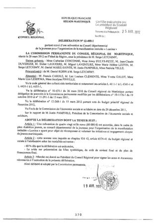 Recueil des actes administratifs mars 2012