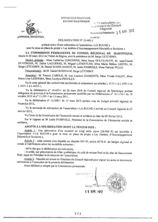 Recueil des actes administratifs mars 2012