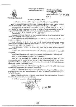 Recueil des actes administratifs mars 2012