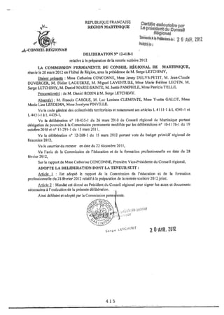 Recueil des actes administratifs mars 2012