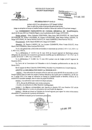 Recueil des actes administratifs mars 2012