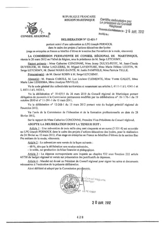 Recueil des actes administratifs mars 2012