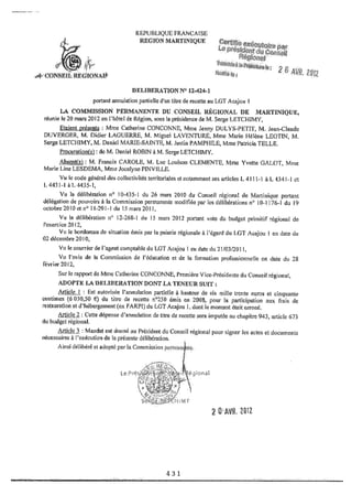 Recueil des actes administratifs mars 2012