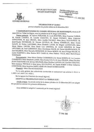 Recueil des actes administratifs mars 2012