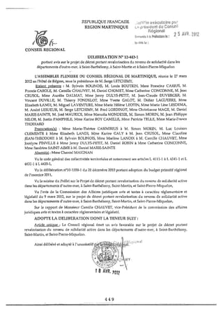 Recueil des actes administratifs mars 2012