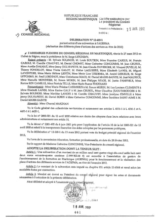 Recueil des actes administratifs mars 2012