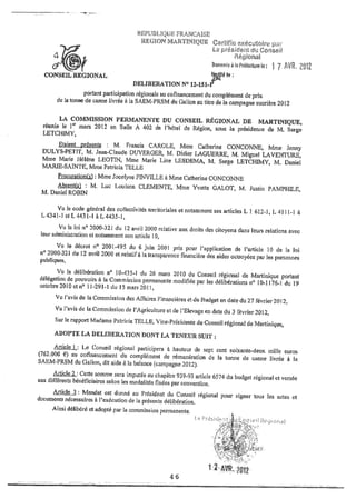 Recueil des actes administratifs mars 2012