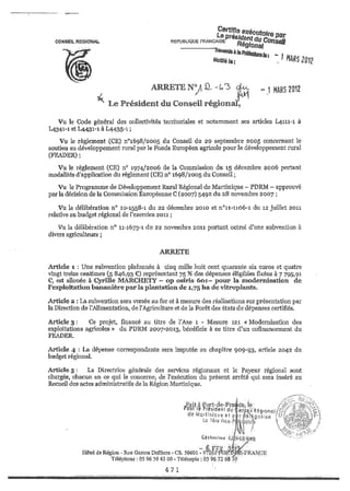 Recueil des actes administratifs mars 2012