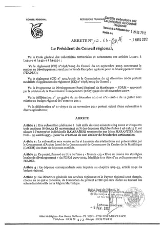 Recueil des actes administratifs mars 2012