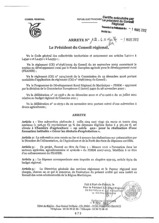 Recueil des actes administratifs mars 2012