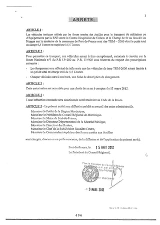 Recueil des actes administratifs mars 2012