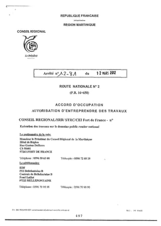 Recueil des actes administratifs mars 2012