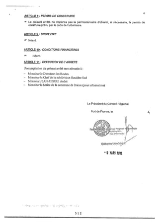 Recueil des actes administratifs mars 2012